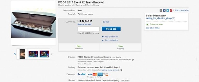 WSOP2017 Bracelet on eBay
